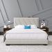 Boyd Sleep Diagonal Linen Upholstered Bed Frame