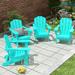 Polytrends Laguna All Weather Poly Outdoor Adirondack Chair - Foldable (Set of 4)