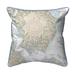 Slomons Island, MD Nautical Map Small Pillow 12x12