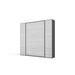 Contempo Vertical Wall Bed with 2 cabinets and mattress 47.2 x 78.7 inch