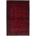 ECARPETGALLERY Hand-knotted Finest Khal Mohammadi Red Wool Rug - 4'0 x 6'1