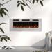 50''-60'' Electric Fireplace Gray Ultra-Thin Insert, Wall Mounted&Recessed Fireplace with Remote Control