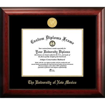 University of New Mexico 11w x 8.5h Gold Embossed Diploma Frame