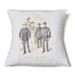 Cottage Home Dapper Gentelman's Cotton 24 Inch Throw Pillow Single and Set