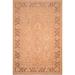 Classic Ziegler Denisha Brown Tan Hand-knotted Wool Rug - 6'1" x 8'10"