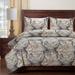 Siscovers Cindersmoke Damask Linen Duvet Cover and Shams