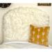 Mongolian Fur Off-White Twin/Twin XL Headboard