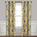 Lush Decor Farmhouse Bird And Flower Insulated Grommet Blackout Window Curtain Panel Pair