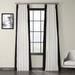 Exclusive Fabrics Modern Color block Cotton Vertical Pleated Curtain (1 Panel) - Luxury Home Decor curtains