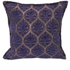 Trellis Myrtus Chenille Decorative Contemporary Turkish Pillow