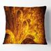 Designart 'Magical Yellow Psychedelic Tree' Abstract Throw Pillow