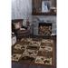 Natural Lodge Novelty Graphic Indoor Area Rug