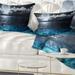 Designart 'Romantic Full Moon Over Sea' Seascape Throw Pillow