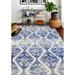 Bashian Zelig Ivory/Blue Transitional Area Rug