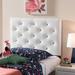 Silver Orchid Ahern Twin-size Faux Leather Upholstered Button-tufted Headboard