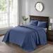 Madison Park Mansfield Reversible Oversized 3-piece Solid Texture Bedspread Quilt Set with Matching Shams