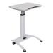 Luxor White Steel Pneumatic Height Adjustable Lectern