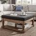 Lennon Baluster Storage Tufted Ottoman Table by iNSPIRE Q Artisan