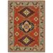 Style Haven Leander Tribal Medallion Fringed Wool Blend Area Rug