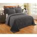 Better Trends Jullian Solid Stripes Design Bedspread 100% Cotton Tufted Chenille