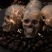 Ceramic Fire Pit Decor | Fire Pit Skulls and Bones | Halloween Pumpkin | For Fire Pits and Fireplaces | Spooky and Scary Decor