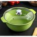 KUKMARA 3.2Qt - Aluminum Marble Non-Stick Dutch Oven w/Glass Lid - Lime