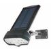 Solar Powered Motion Security Sensing Floodlight - Always On - IP66 - 360°Rotatable 1400LM Warm Bright White 17 LED Floodlight