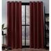 ATI Home Oxford Textured Sateen Room Darkening Blackout Grommet Top Curtain Panel Pair