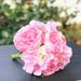 Enova Home Artificial Silk Peony and Hydrangea Mixed Fake Flowers Arrangement set of 2 for Home Office Decoration