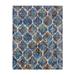 Gertmenian Reyes Gayle Transitional Moroccan Navy Blue/Ivory Tile Area Rug