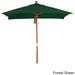 Port Lavaca 6ft Square, Sunbrella Fabric Wooden Patio Umbrella by Havenside Home, Base Not Included