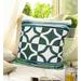 Sevita Boho Bordered Diamond Mosaic Textile Throw Pillow