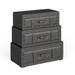 Espresso Faux Leather Traditional Style Chest Trunk (3 drawers)