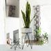 1.75FT Snake Plant in Marble on Metal Stand - ONE-SIZE