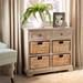 SAFAVIEH Herman White Washed 6-drawer Wicker Storage Unit (Fully Assembled)