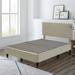 13-Inch Platform Bed For Mattress With Headboard, Eliminate Need for Box Spring and Frame, Beige