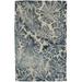 One of a Kind Hand-Tufted Modern & Contemporary 5' x 8' Floral & Botanical Wool Brown Rug - 5'0"x7'11"