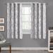 ATI Home Branches Linen Blend Grommet Top Curtain Panel Pair