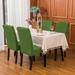 Subrtex 4 PCS Stretch Dining Chair Slipcover Textured Grain Cover
