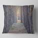 Designart 'Slender Pine Tree Forest Photography' Modern Forest Throw Pillow