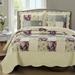 Luxury 3 Pieces Oversized Bedspread Set Reversible Quilt Queen Tania