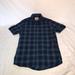 Converse Shirts | Converse Plaid Ss Casual Button Up Shirt Size S | Color: Black/Blue | Size: S