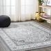 Gray/White 63 x 0.28 in Area Rug - Andover Mills™ Arignote Oriental Gray/Cream Area Rug Polypropylene | 63 W x 0.28 D in | Wayfair