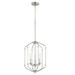 Everly Quinn Casto 3 - Light Lantern Geometric Pendant, Crystal in Gray | 20.5 H x 14 W x 14 D in | Wayfair 00B77B92D9FB400C82483F3CA0C92426