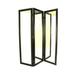 Red Barrel Studio® 60" W x 72" H 3 - Panel Folding Room Divider Glass/Plastic/Acrylic in Black | 72 H x 60 W x 2 D in | Wayfair