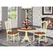 Alcott Hill® Devoe 3 - Piece Rubberwood Solid Wood Dining Set Wood in White | 29.5 H in | Wayfair 61526992AC4B4FDCA1008F63E2360108