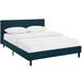 Bed Frame by Modway Upholstered in Blue | 36.5 H x 60.5 W x 81 D in | Wayfair MOD-5418-AZU