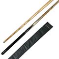 Riley Unisex-Adult 2 Piece ASI WAC System and Soft Case-145cm with 9.5mm Tip Snooker English Pool Cue, Black Butt/Natural Wood Shaft, 57" (145cm)