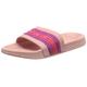 KangaROOS Unisex K-Slide Stripe Flache Sandale, Frost pink/Daisy pink, 35 EU