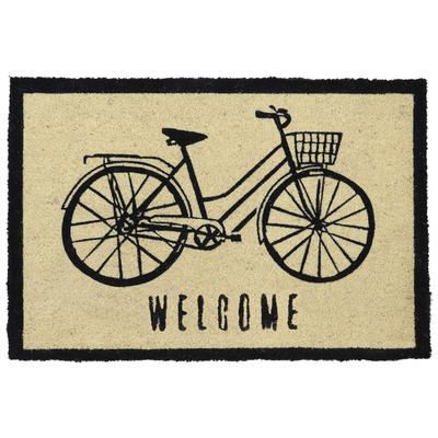 Filmore Bicycle 24x36 Coir Doormat - Kosas Home 30180224